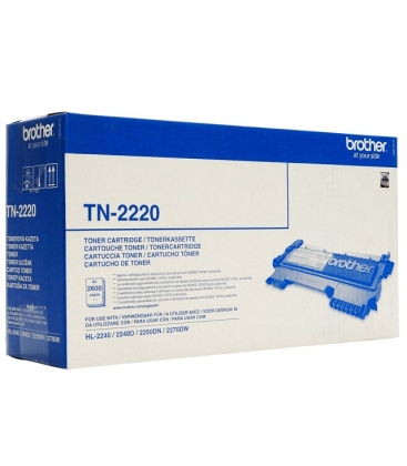 Brother TN-2220 Zwart 2.600 pagina`s (Origineel)