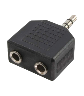 Adapter 3,5 mini jack 1x --> 2x LogiLink