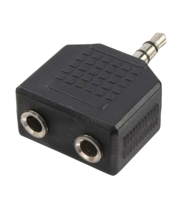 Adapter 3,5 mini jack 1x --> 2x LogiLink