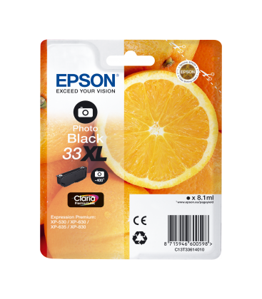 Epson T3351XL Zwart 12,2ml (Origineel)