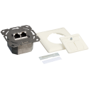 Inbouwdoos 2xRJ45 Cat6 LogiLink Zuiver Wit
