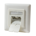 Inbouwdoos 2xRJ45 Cat6 LogiLink Pure Wit