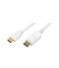 DisplayPort  HDMI 2.00m LogiLink Wit