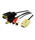 HDMI (M) --> VGA / Audio / USB2.0 2.00m LogiLink