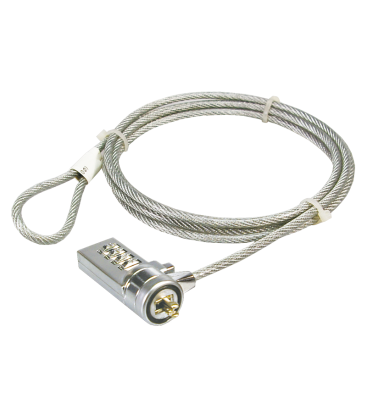Slot LogiLink PC/Notebook combinatieslot Zilver