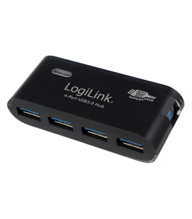 LogiLink 4 Port Hub, USB 3.0 actief zwart