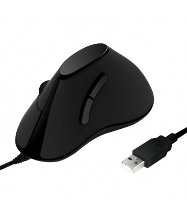 Logilink Ergonomisch Vertikaal Optical USB Zwart Retail