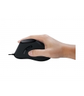 Logilink Ergonomisch Vertikaal Optical USB Zwart Retail