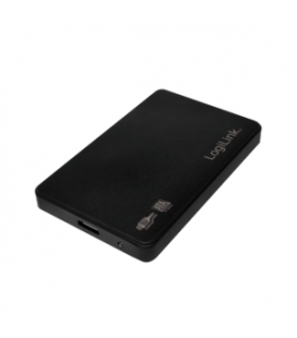 2.5" Logilink Enclosure USB3.0 / SATA /Zwart/Schroefloos