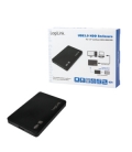2.5" Logilink Enclosure USB3.0 / SATA /Zwart/Schroefloos