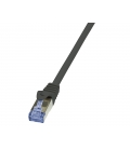 RJ45 0.25m Zwart Cat6A S/FTP LogiLink