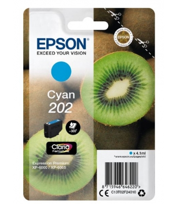Epson Claria Premium 202 Cyaan 4,1ml (Origineel)