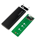 M.2 SATA Logilink SSD-behuizing USB3.1-Gen2/Zwart