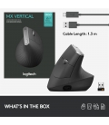 Logitech MX Vertical Zwart Retail Wireless
