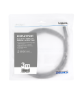 DisplayPort 1.2 --> HDMI 3.00m 4K/30Hz LogiLink