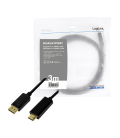 DisplayPort 1.2 --> HDMI 3.00m 4K/30Hz LogiLink