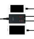 100V-240V 8xUSB 8000mA LogiLink Zwart
