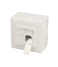Opbouwdoos 2xRJ45 Cat6A LogiLink Zuiver Wit