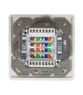 Opbouwdoos 2xRJ45 Cat6A LogiLink Zuiver Wit