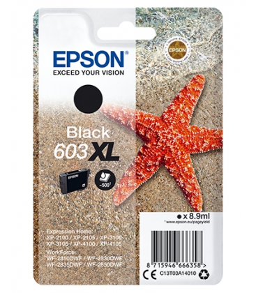 Epson 603XL Singlepack Zwart 8,9ml (Origineel)