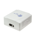 Oppervlakte doos 2xRJ45 Cat6.A LogiLink Zuiver Wit