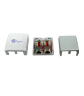 Oppervlakte doos 2xRJ45 Cat6.A LogiLink Zuiver Wit