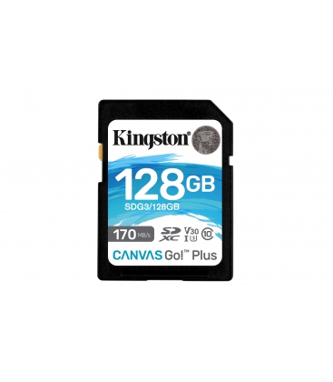 SDXC Card 128GB Kingston U3 V30 Canvas Go! Plus