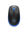 Logitech M190 Optical USB Zwart-Blauw Retail Wireless