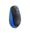 Logitech M190 Optical USB Zwart-Blauw Retail Wireless