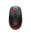 Logitech M190 Optical USB Zwart-Rood Retail Wireless