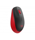 Logitech M190 Optical USB Zwart-Rood Retail Wireless