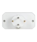 Stekkerdoosadapter 3-voudig / Wit / LogiLink