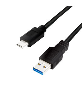 USB 3.2 Gen1x1 Cable USB-AUSB-C 1.5m LogiLink zwart