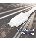 USB 3.2 Gen1x1 Cable USB-AUSB-C 0.5m LogiLink wit