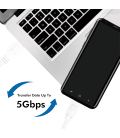 USB 3.2 Gen1x1 Cable USB-AUSB-C 1.5m LogiLink wit