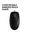 Logitech B110 Silent Optical USB Zwart Retail