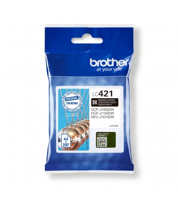 Brother LC-421BK Zwart 200 pagina's (Origineel)
