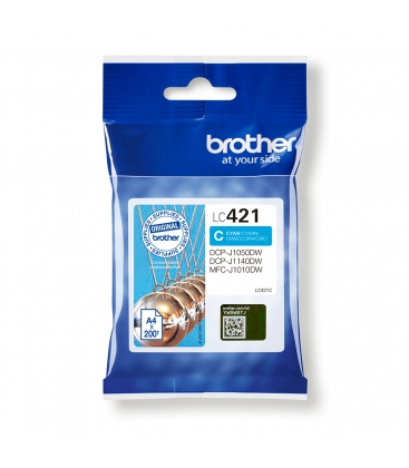 Brother LC-421C Cyaan 200 pagina's (Origineel)