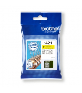 Brother LC-421Y Geel 200 pagina's (Origineel)