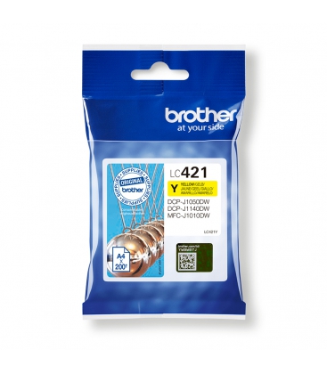 Brother LC-421Y Geel 200 pagina's (Origineel)