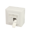 Opbouwdoos 2xRJ45 Cat6 LogiLink Zuiver Wit