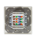 Opbouwdoos 2xRJ45 Cat6 LogiLink Zuiver Wit