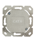 Opbouwdoos 2xRJ45 Cat6 LogiLink Zuiver Wit
