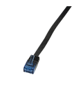 RJ45 10.00m Zwart Cat5e U/UTP Flat LogiLink