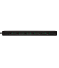 Stekkerdoos 6-voudig 1.5m / Zwart / Smal LogiLink