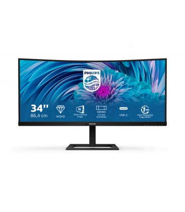 34" Philips 346E2CUAE/00 Curved/WQHD/DP/HDMI/USB-C