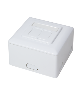 Opbouwdoos 2xRJ45 Cat6 LogiLink Signal wit