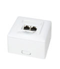 Opbouwdoos 2xRJ45 Cat6 LogiLink Signal wit