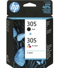 HP No.305 2-Pack 120/100 pagina´s (Origineel)