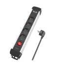Stekkerdoos 4-voudig / 2x USB-A / 1,5m / Zwart /LogiLink